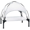 Vidaxl hondenbed zilvergrijs 63 x 49,5 x 60 cm staal