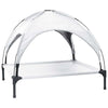 Vidaxl hondenbed zilvergrijs 90 x 81 x 80,5 cm staal