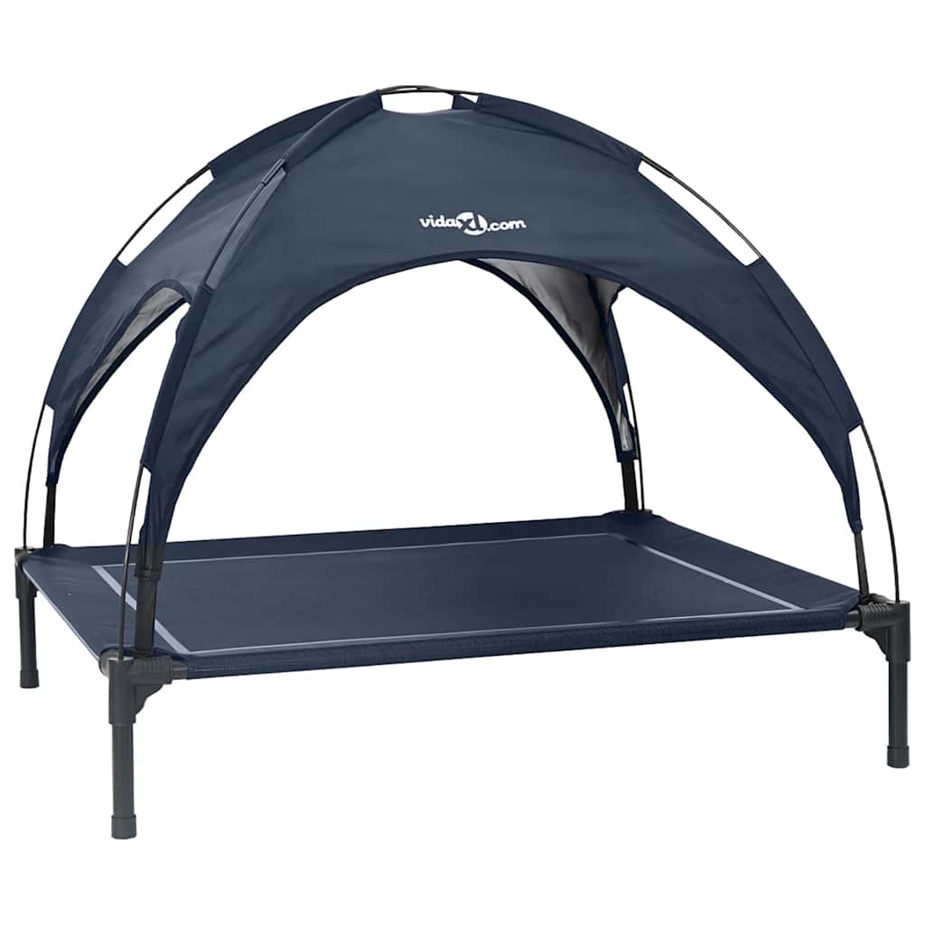 Vidaxl hondenbed marineblauw 90 x 81 x 80,5 cm staal
