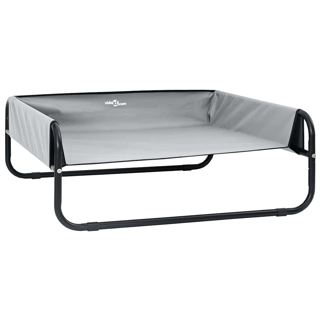 Vidaxl hondenbed lichtgrijs 57 x 57 x 24 cm staal