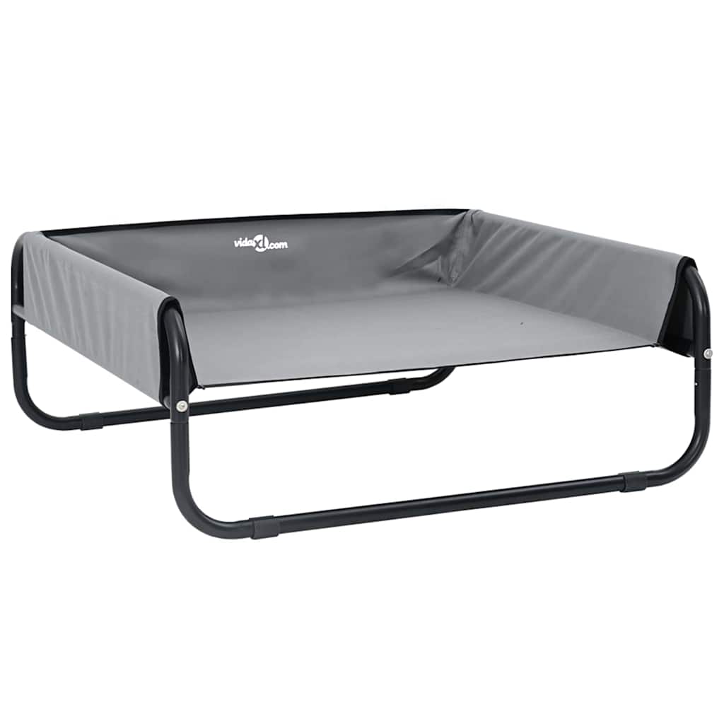 Vidaxl hondenbed lichtgrijs 70 x 70 x 28,5 cm staal