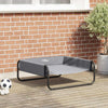 Cama para perros vidaxl gris claro 75 x 75 x 30 cm acero