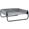 Cama para perros vidaxl gris claro 75 x 75 x 30 cm acero