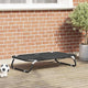 Vidaxl hondenbed zwart 90 x 55 x 18 cm staal
