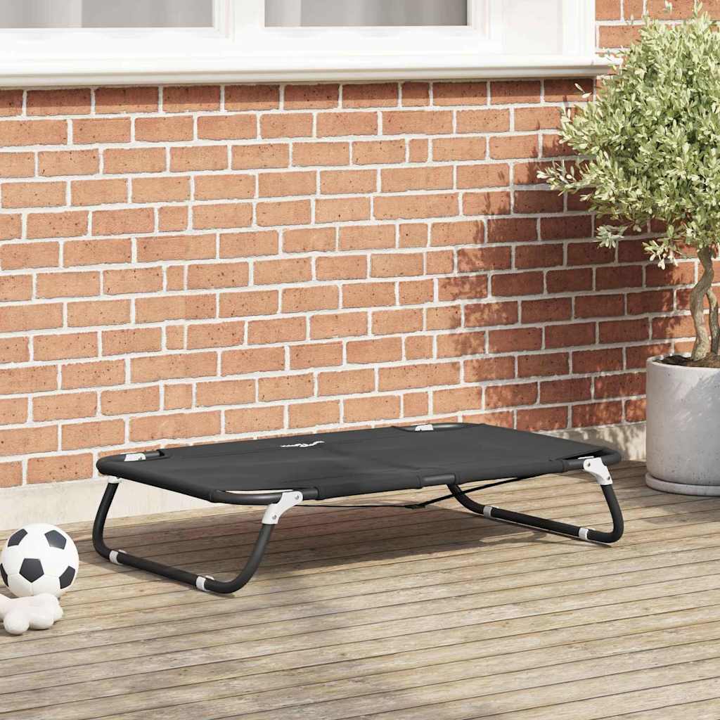 Letto per cani Vidaxxl nero 90 x 55 x 18 cm in acciaio