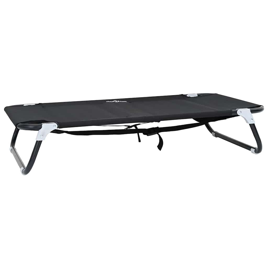 Vidaxl hondenbed zwart 90 x 55 x 18 cm staal