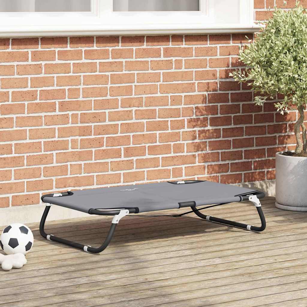 Cuccia per cani Vidaxl grigio chiaro 70 x 46 x 18 cm in acciaio