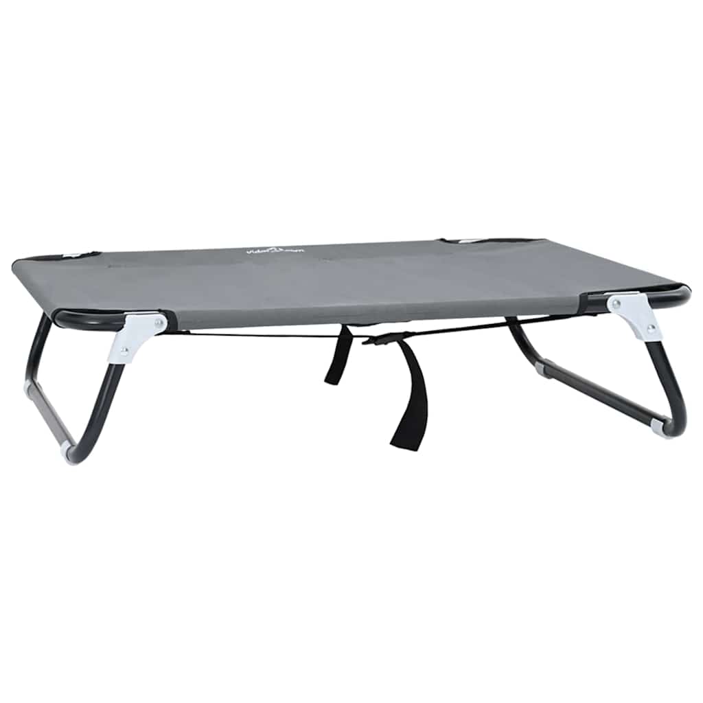 Cuccia per cani Vidaxl grigio chiaro 70 x 46 x 18 cm in acciaio