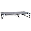 Vidaxl hondenbed lichtgrijs 105 x 65 x 18 cm staal
