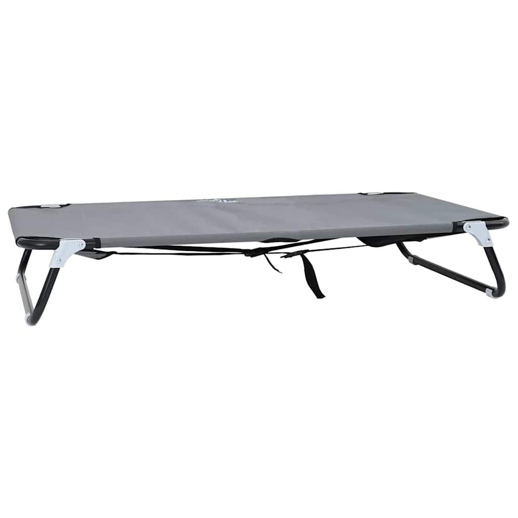 Vidaxl hondenbed lichtgrijs 105 x 65 x 18 cm staal