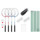 Vidaxl BadminTonsetSt con 4 rallette e net 620x151 cm