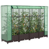 Vidaxl fioriera allevata con kashoes 160x40x123 cm rattanlook