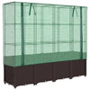 Plantador Vidaxl criado con kashoes 160x40x153 cm rattanlook