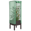 Vidaxl fioriera allevata con kashoes 40x40x140 cm rattanlook