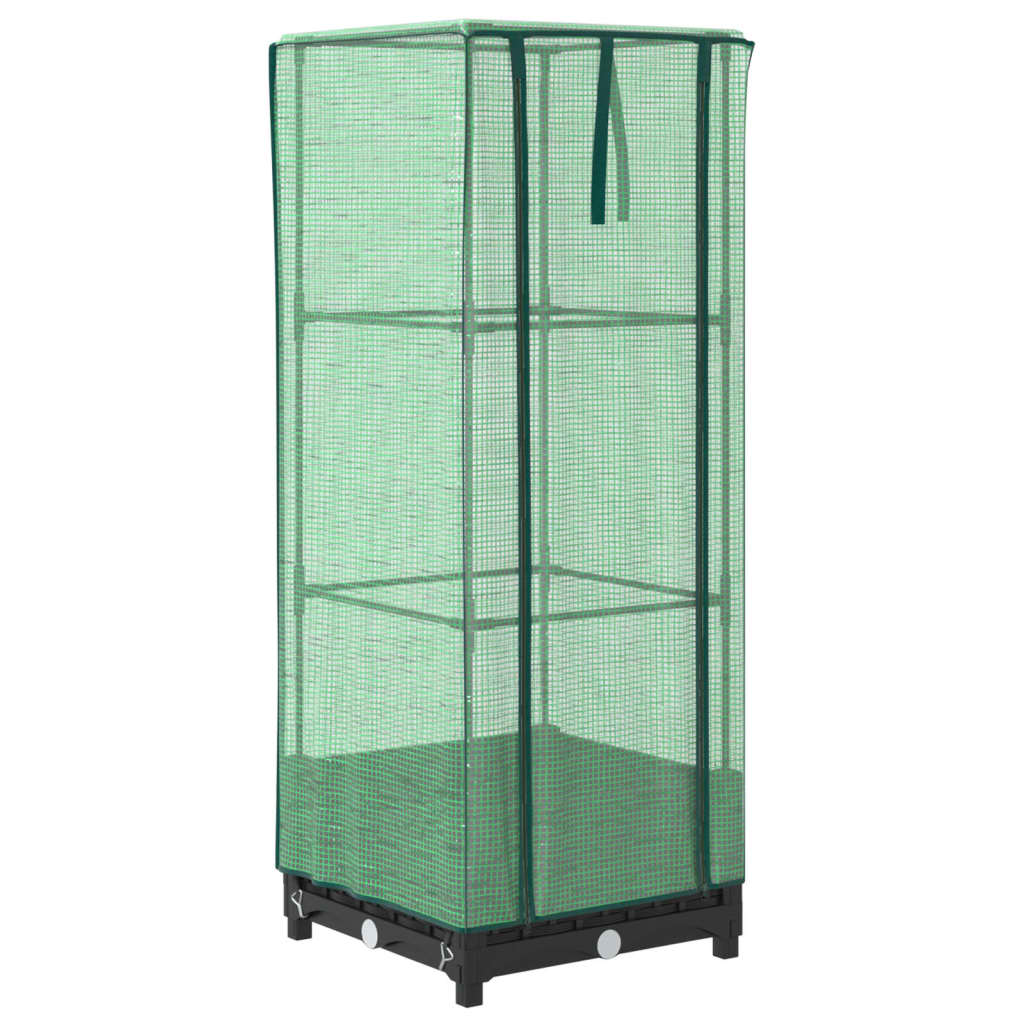 Plantador Vidaxl criado con kashoes 40x40x123 cm rattanlook