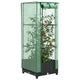 Vidaxl fioriera allevata con kashoes 40x40x123 cm rattanlook