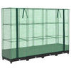 Vidaxl fioriera allevata con kashoes 160x40x123 cm rattanlook
