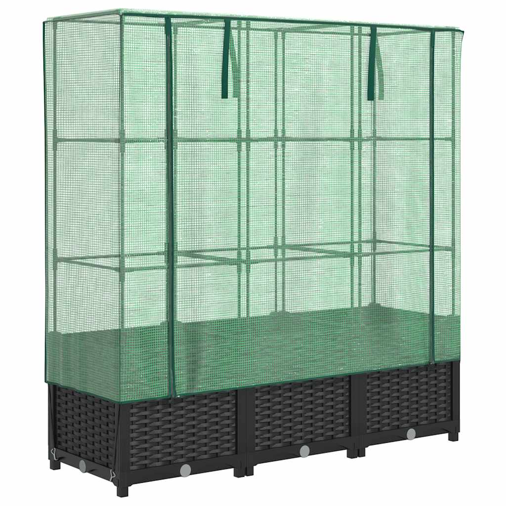 Plantador Vidaxl criado con Kashoes 120x40x138 cm Rattanlook
