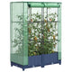 Vidaxl plantenbak verhoogd met kashoes 80x40x123 cm rattanlook