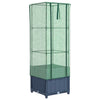 Vidaxl plantenbak verhoogd met kashoes 40x40x139 cm rattanlook