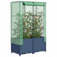 Vidaxl plantenbak verhoogd met kashoes 80x40x138 cm rattanlook
