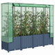 Vidaxl verhoogde plantenbak met kashoes rotanlook 160x40x138 cm