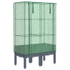 Vidaxl fioriera allevata con kashoes 80x40x140 cm rattanlook