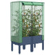 Vidaxl plantenbak verhoogd met kashoes 80x40x140 cm rattanlook