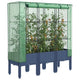 Vidaxl plantenbak verhoogd met kashoes 120x40x140 cm rattanlook