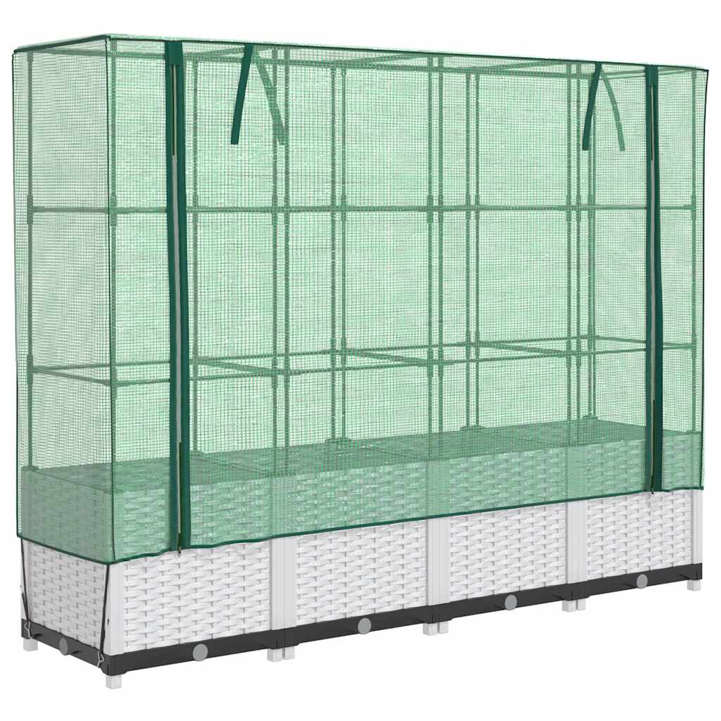 Plantador Vidaxl criado con Kashoes 160x40x138 cm Rattanlook