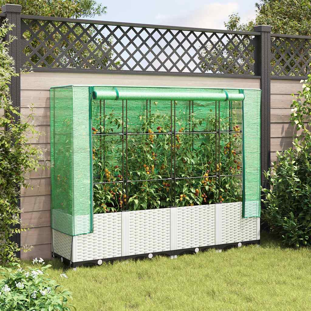 Plantador Vidaxl criado con Kashoes 160x40x138 cm Rattanlook