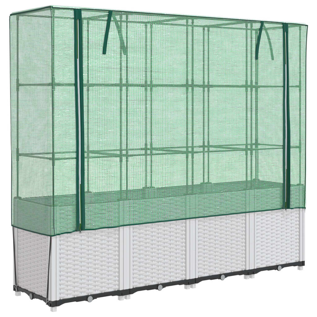 Plantador Vidaxl criado con kashoes 160x40x153 cm rattanlook