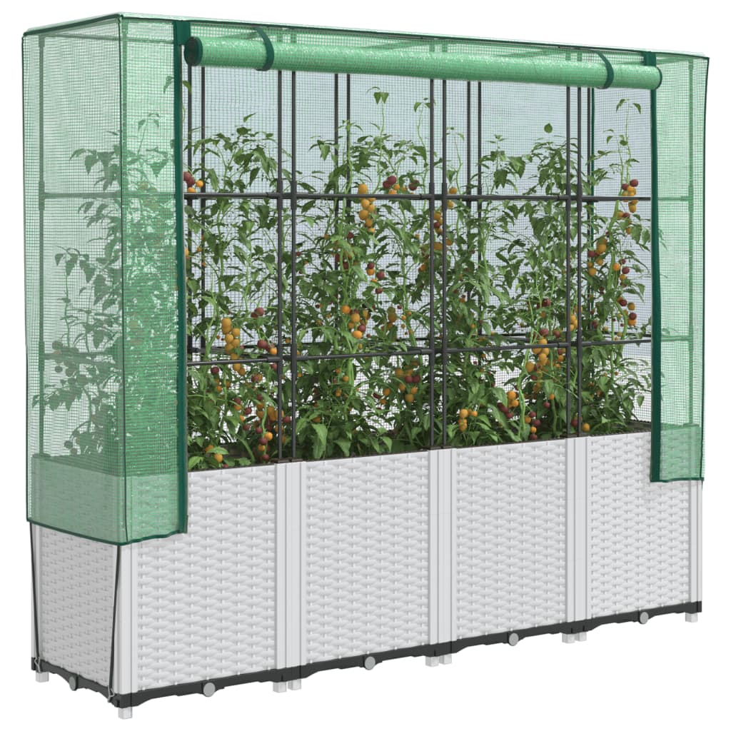 Plantador Vidaxl criado con kashoes 160x40x153 cm rattanlook
