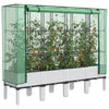 Vidaxl plantenbak verhoogd met kashoes 160x40x140 cm rattanlook