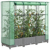 Vidaxl fioriera allevata con kashoes 120x40x123 cm rattanlook