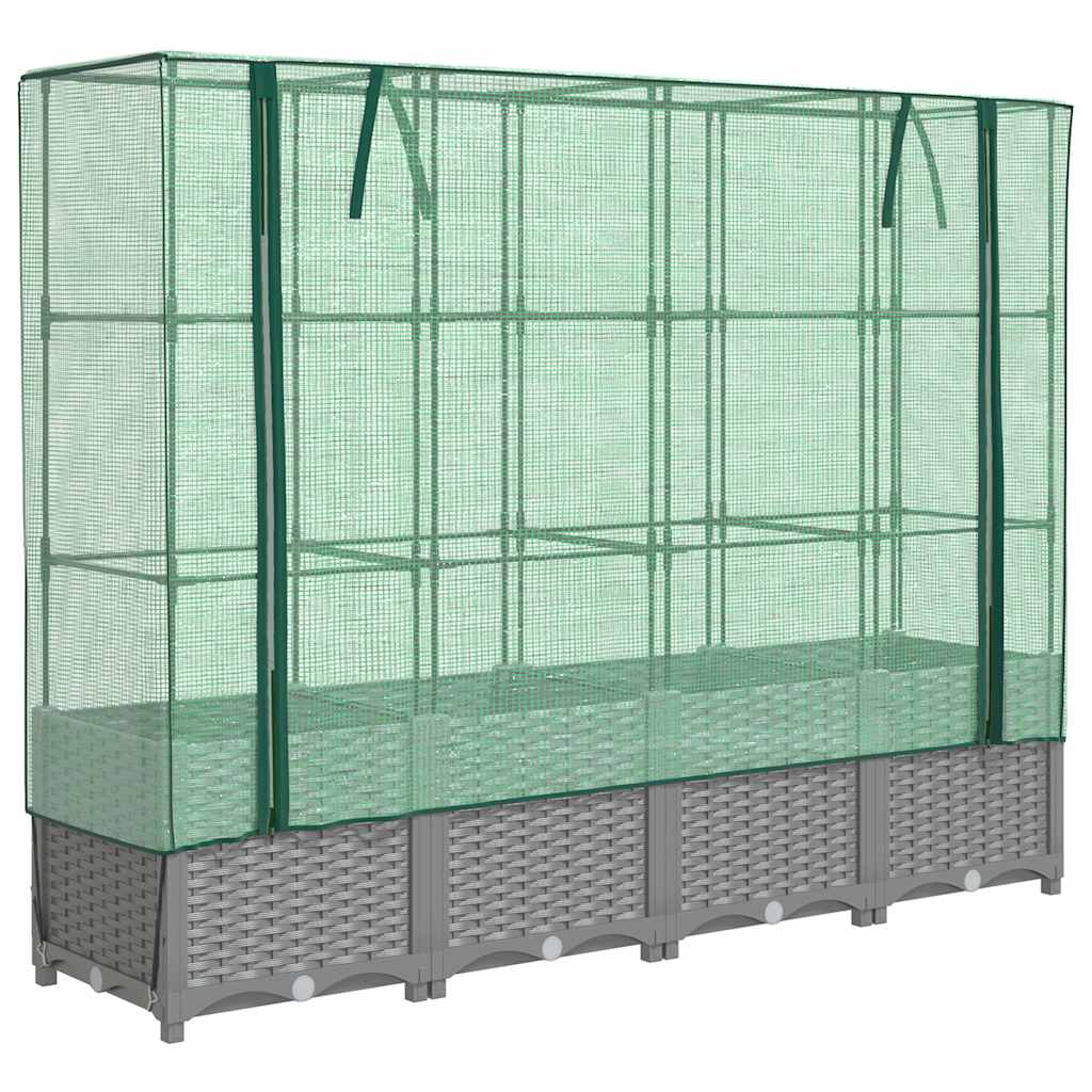Plantador Vidaxl criado con Kashoes 160x40x138 cm Rattanlook