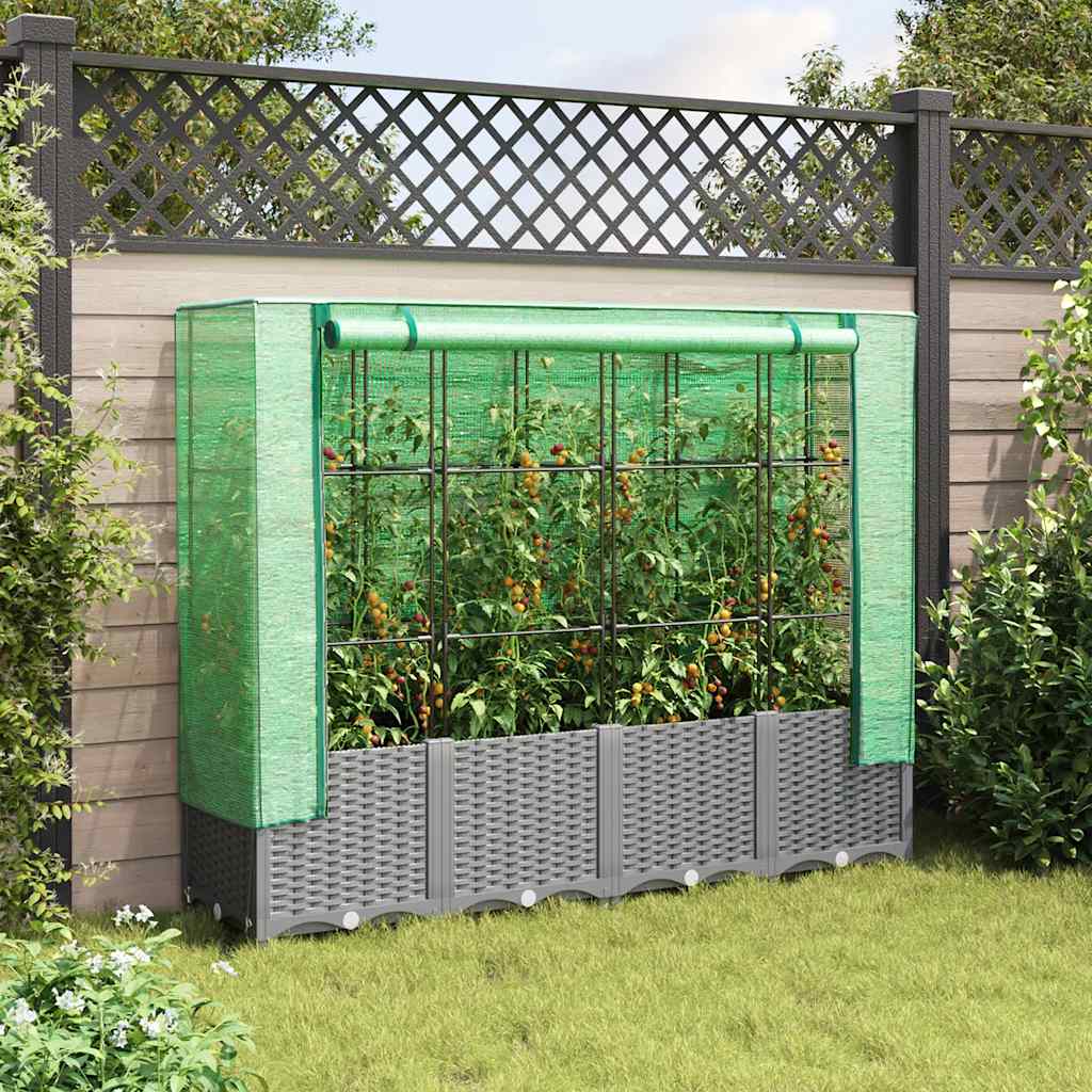Plantador Vidaxl criado con Kashoes 160x40x138 cm Rattanlook