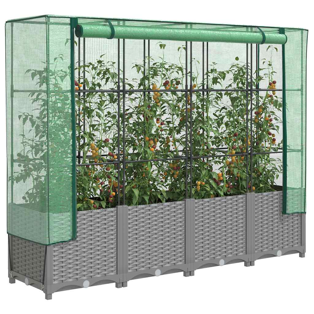 Plantador Vidaxl criado con Kashoes 160x40x138 cm Rattanlook