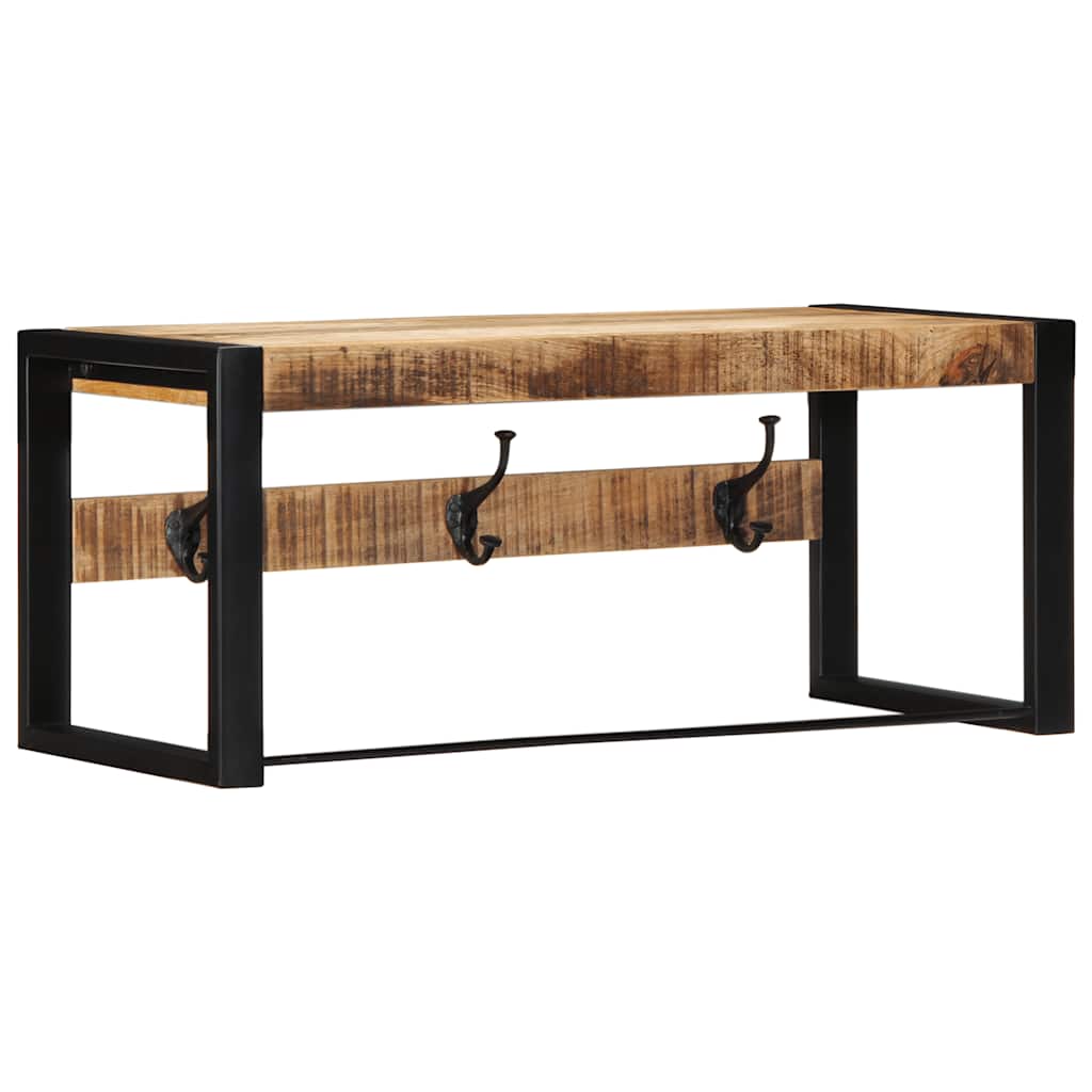 Vidaxl Coat Rack 80x35x35 cm Mangowood sólido