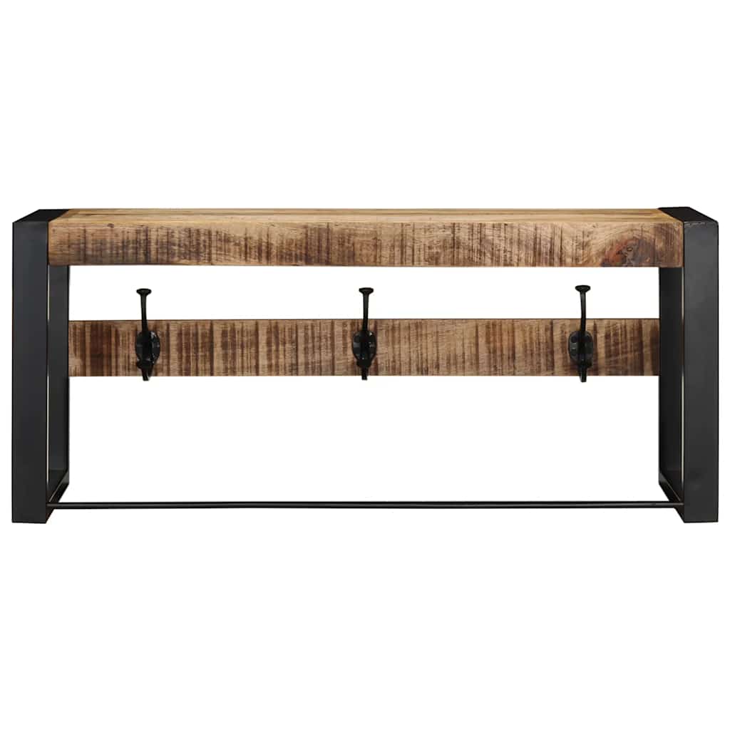 Vidaxl Coat Rack 80x35x35 cm Mangowood sólido