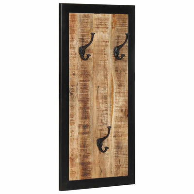 Vidaxl Coat Rack 40x2x80 cm Mangowood áspero sólido