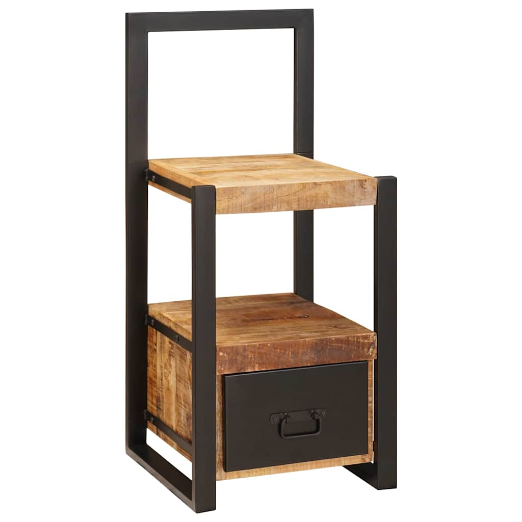 Vidaxx perchero con cajón marrón 40 x 40 x 90 cm madera maciza de mango