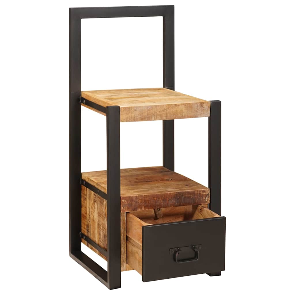 Vidaxx perchero con cajón marrón 40 x 40 x 90 cm madera maciza de mango