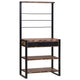 Scaffale da cucina Vidaxx multicolore e nero 80 x 40 x 160 cm