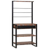 Scaffale da cucina Vidaxx multicolore e nero 80 x 40 x 160 cm