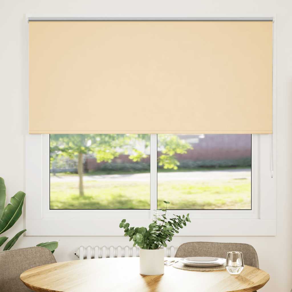 Vidaxx estor enrollable opaco 145x175 cm ancho de tela 141,6 cm beige