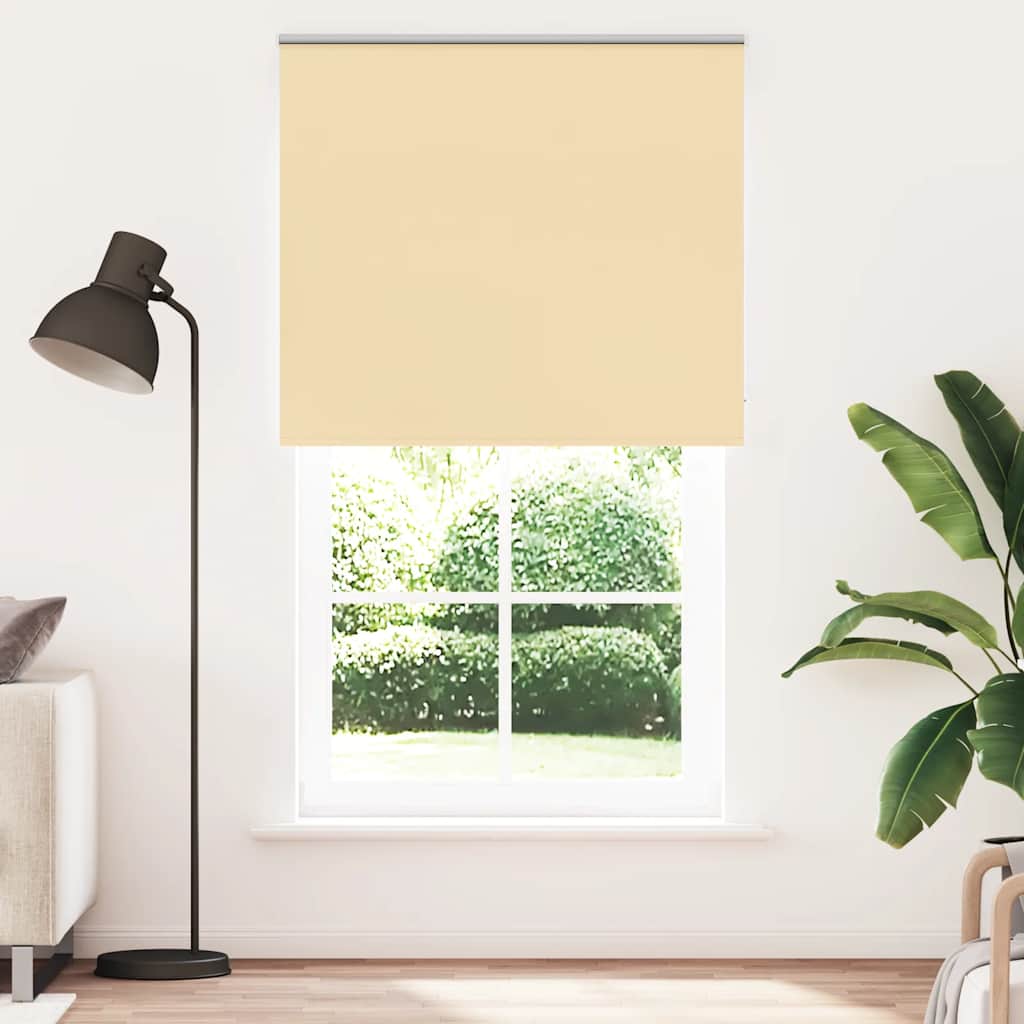 Vidaxx estor enrollable opaco 135x230 cm ancho de tela 131,6 cm beige