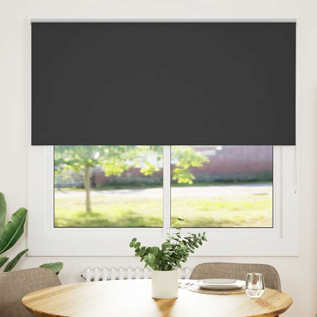 Tenda a rullo oscurante Vidaxx 150x175 cm larghezza tessuto 146,6 cm nero