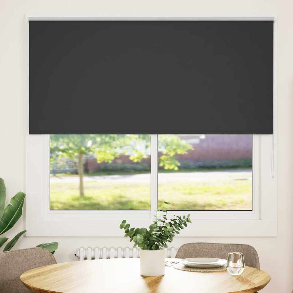 Vidaxx estor enrollable opaco 160x175 cm ancho de tela 156,6 cm negro