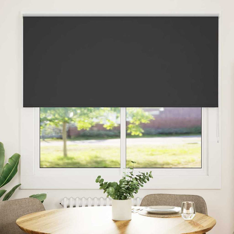 Vidaxx estor enrollable opaco 160x175 cm ancho de tela 156,6 cm negro